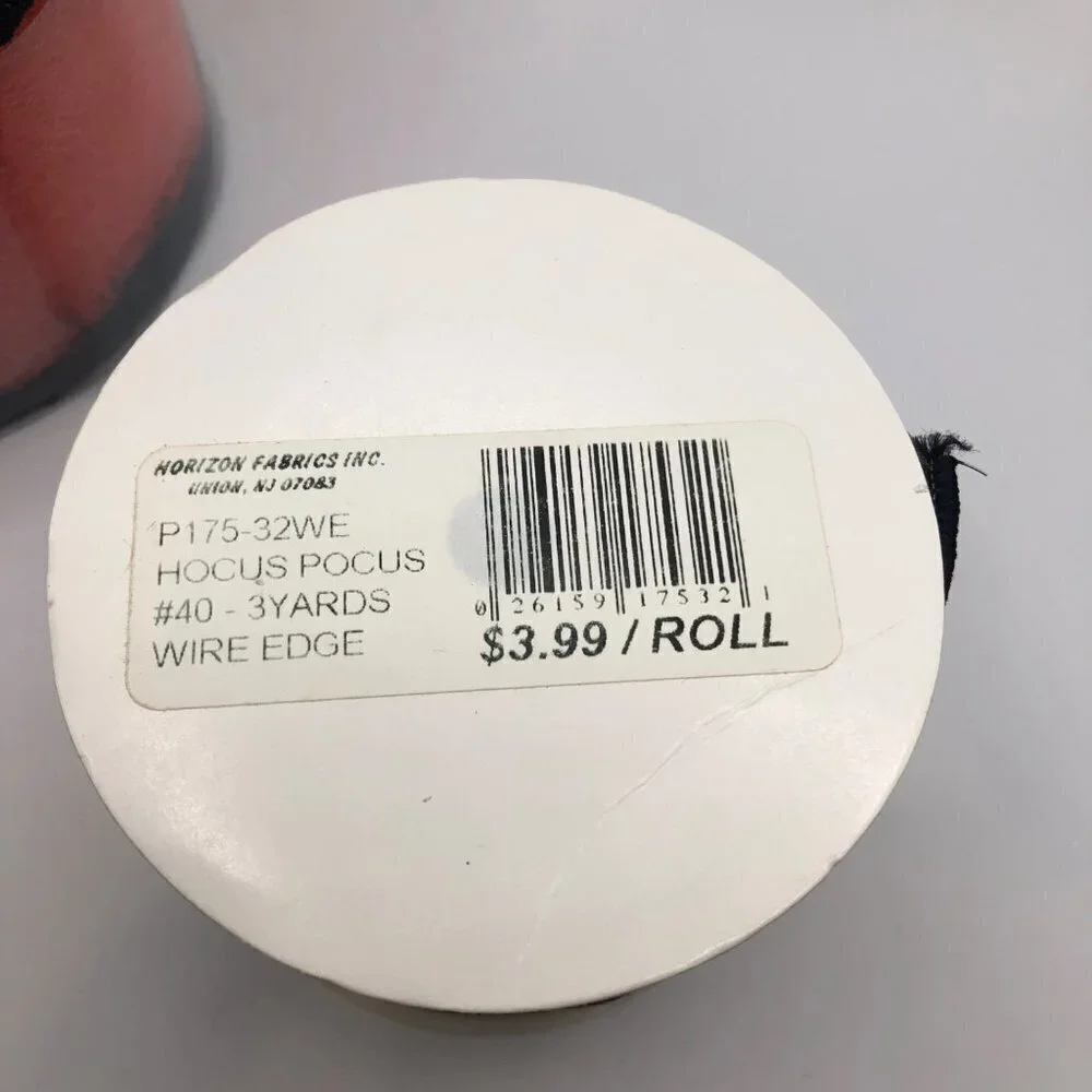 VINTAGE Halloween Crafting Ribbon Lot of 4 Wide Cat Spiderweb Witch Foil  NWT - Picture 10 of 12